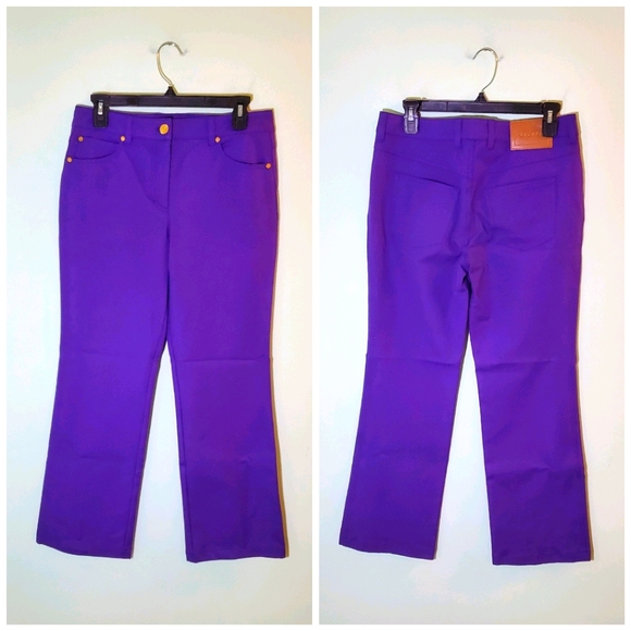 Escada | Pants & Jumpsuits | Like New Escada Colorful Purple  display picture 1